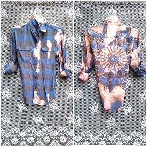 Bleach Distressed Flannel